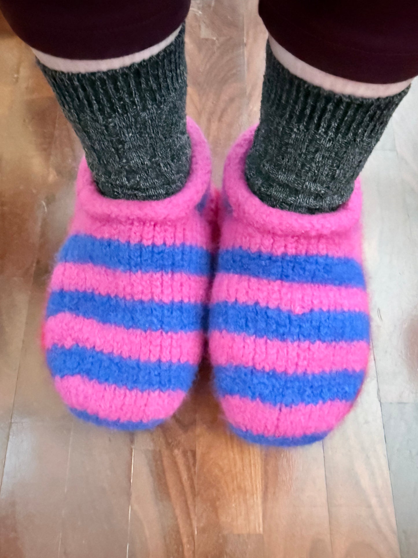 Cloud Slippers — Felted Tunisian Crochet Slippers