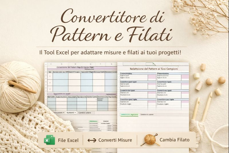 Convertitore di Pattern e Filati - File Excel